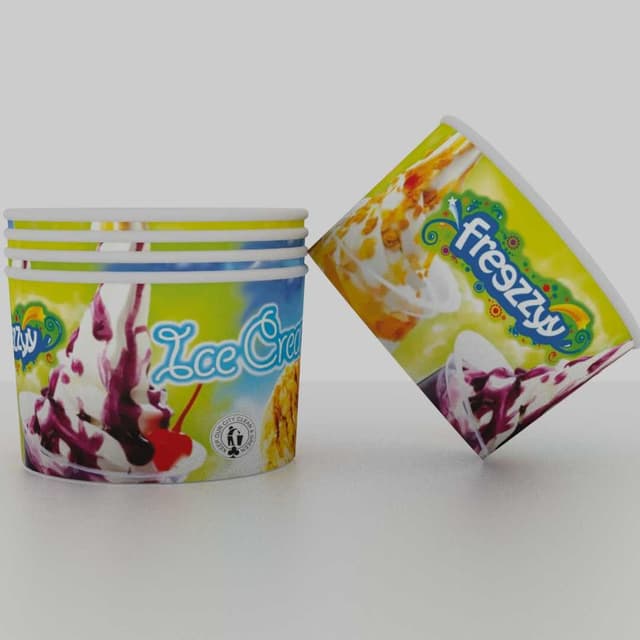 Paper Ice Cream Cups, 50ml Icecream Papercup