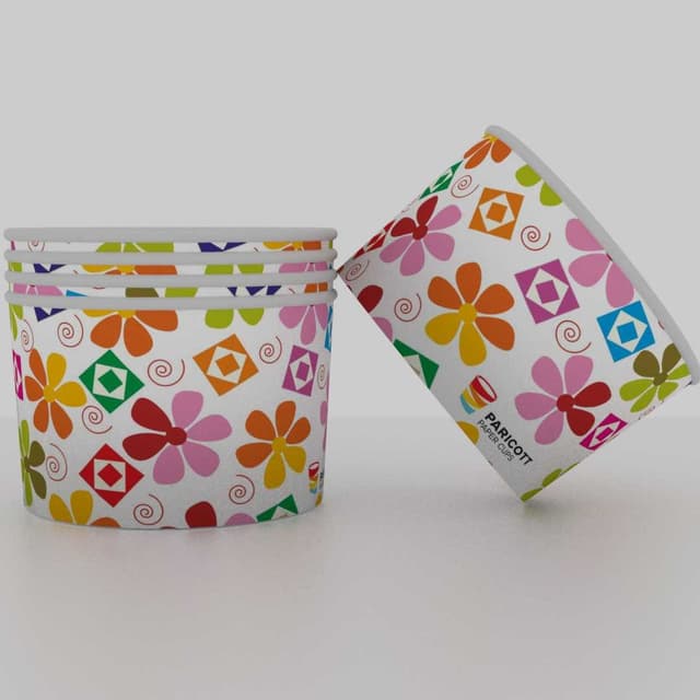Paper Ice Cream Cups, 50ml Icecream Papercup