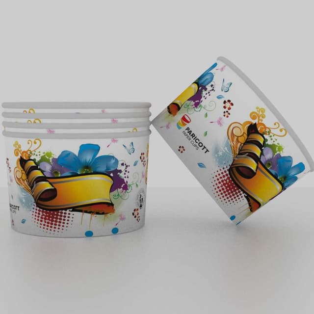 Paper Ice Cream Cups, 50ml Icecream Papercup