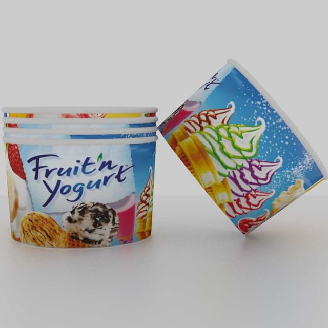 Paper Ice Cream Cups, 50ml Icecream Papercup