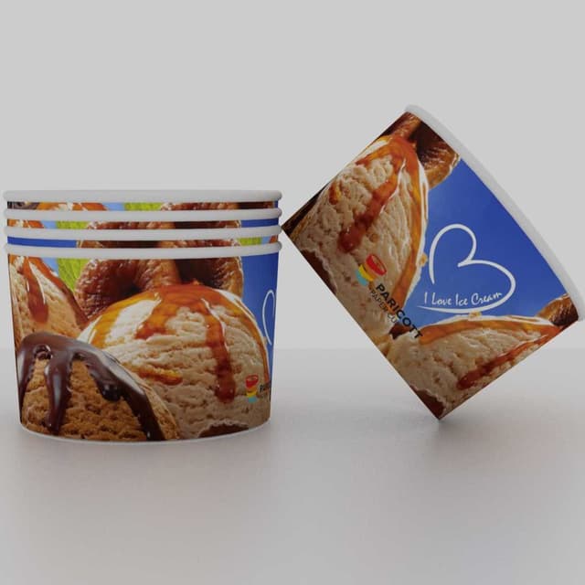 Paper Ice Cream Cups, 50ml Icecream Papercup