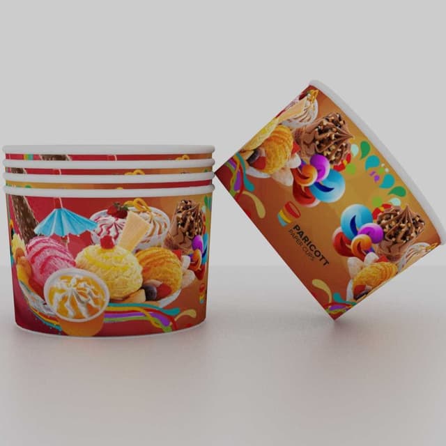 Paper Ice Cream Cups, 50ml Icecream Papercup