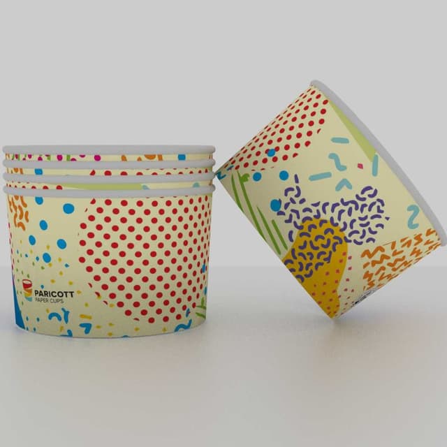 Paper Ice Cream Cups, 50ml Icecream Papercup