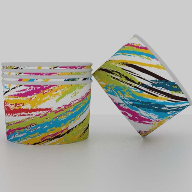Paper Ice Cream Cups, 50ml Icecream Papercup