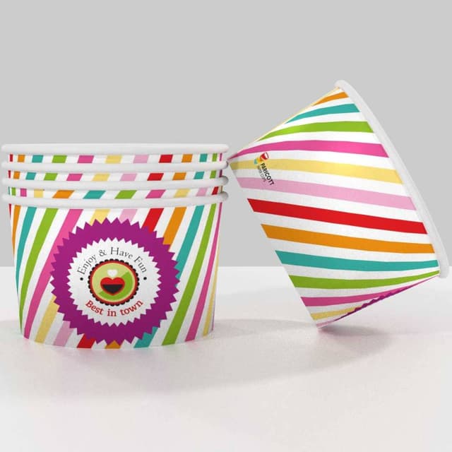 Paper Ice Cream Cups, 100ml Icecream Papercup
