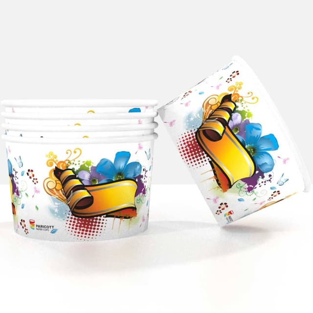 Paper Ice Cream Cups, 100ml Icecream Papercup