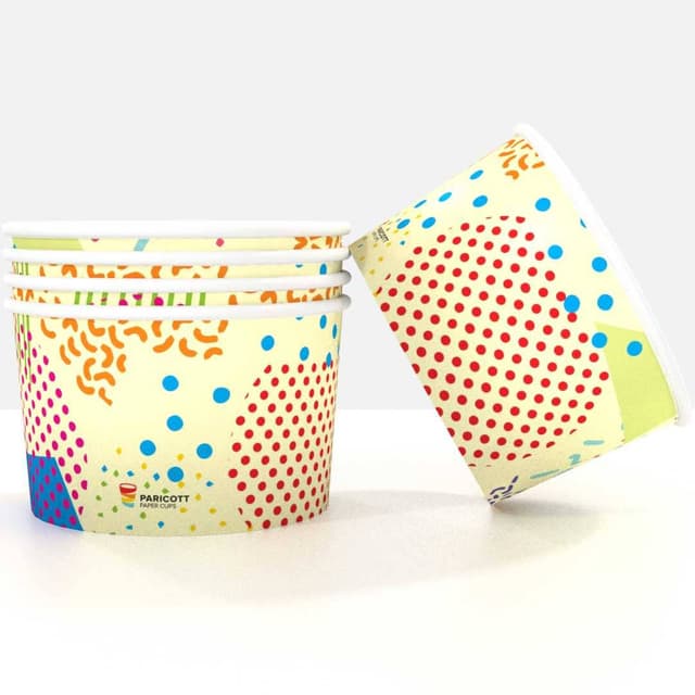 Paper Ice Cream Cups, 100ml Icecream Papercup