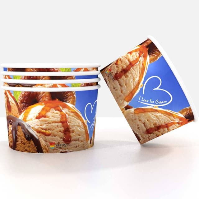 Paper Ice Cream Cups, 100ml Icecream Papercup