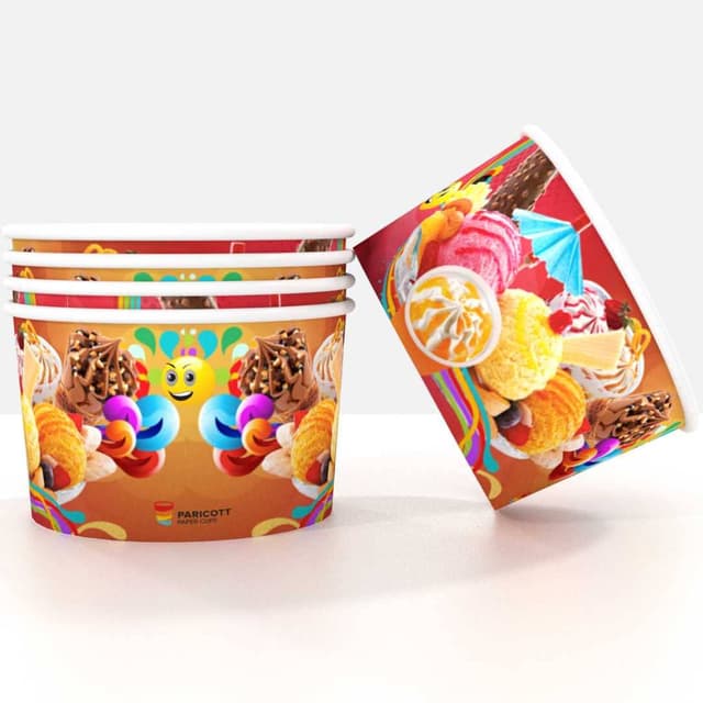 Paper Ice Cream Cups, 100ml Icecream Papercup