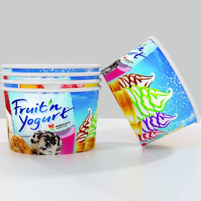 Paper Ice Cream Cups, 100ml Icecream Papercup